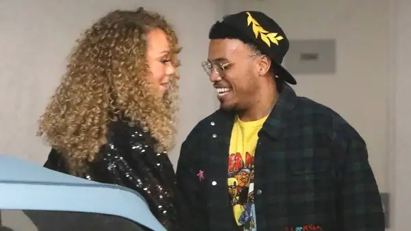 Mariah Carey and Anderson Paak Backgrid Curly Hair BGUS_3190779_001