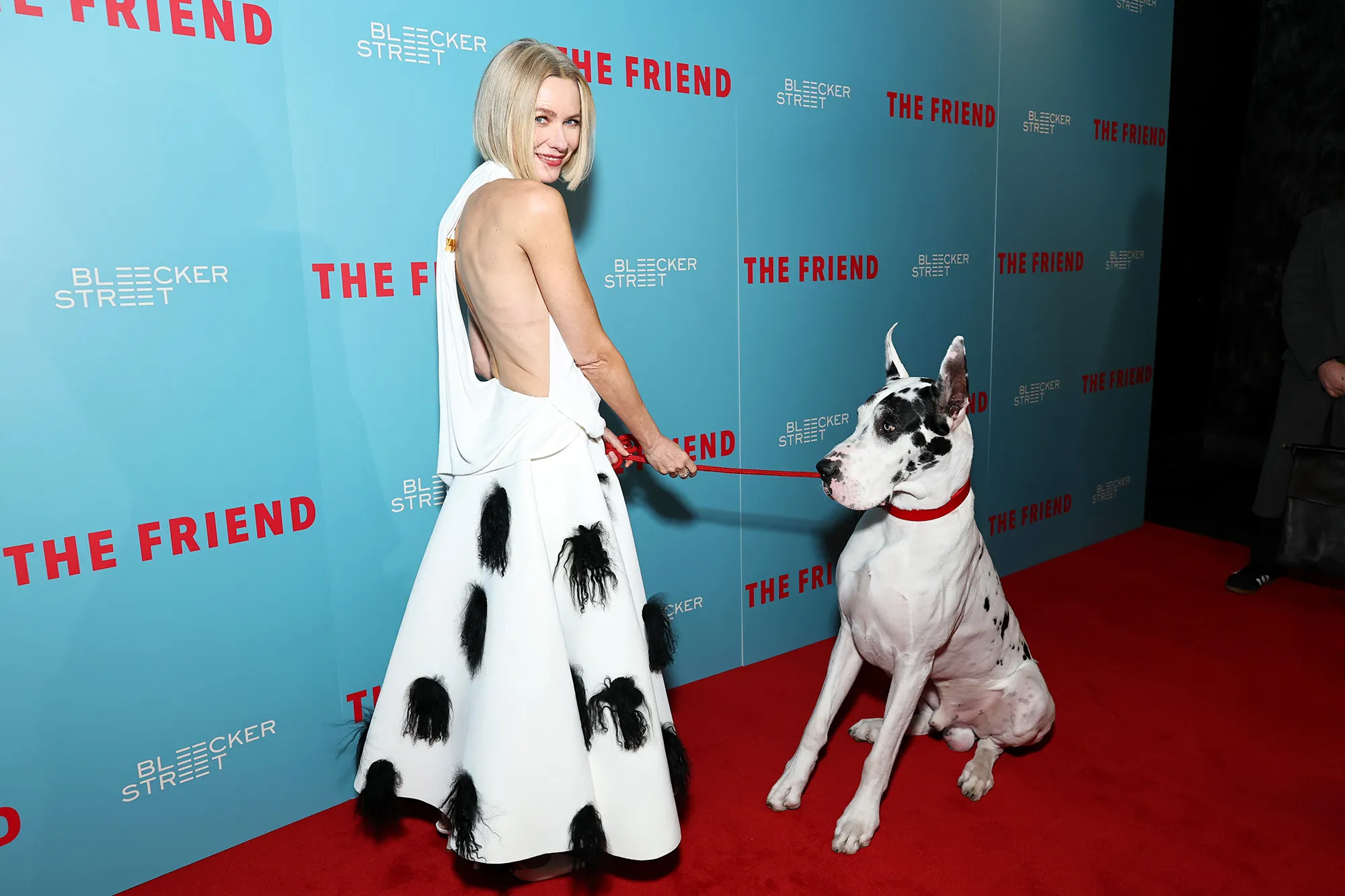 Naomi Watts Twins With Her Dog at The Friends Premiere