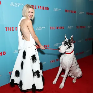 Naomi Watts Twins With Her Dog at The Friends Premiere