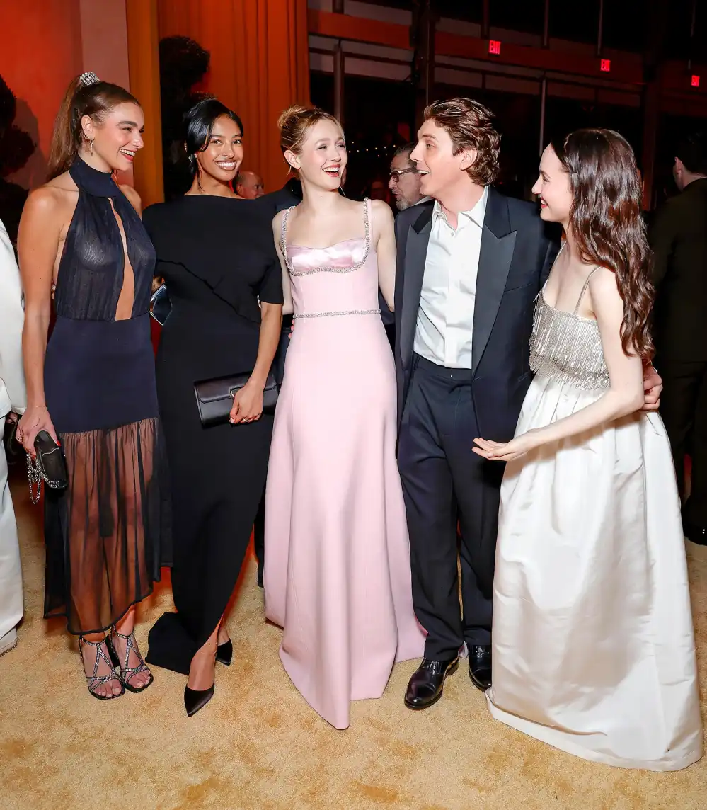 Natalia Bryant Hangs Out With Maude and Iris Apatow at 2025 Oscars Party