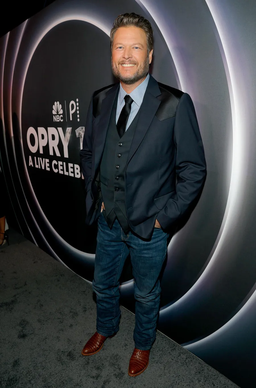 Opry 100 A Live Celebration Red Carpet Fashion Arrivals See All the Photos 654 Blake Shelton