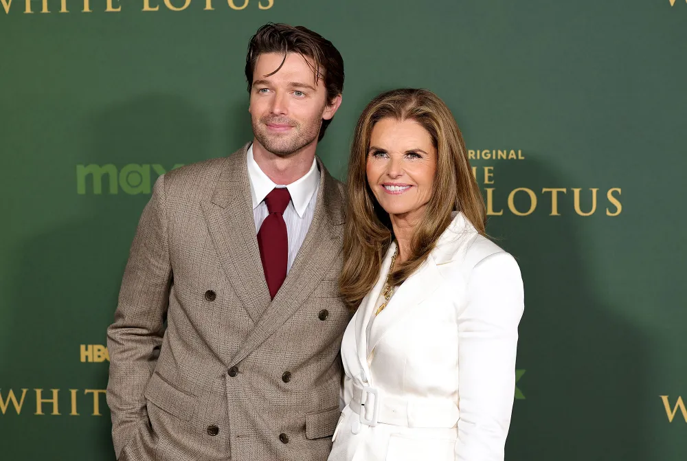 Patrick Schwarzenegger and Maria Shriver White Lotus