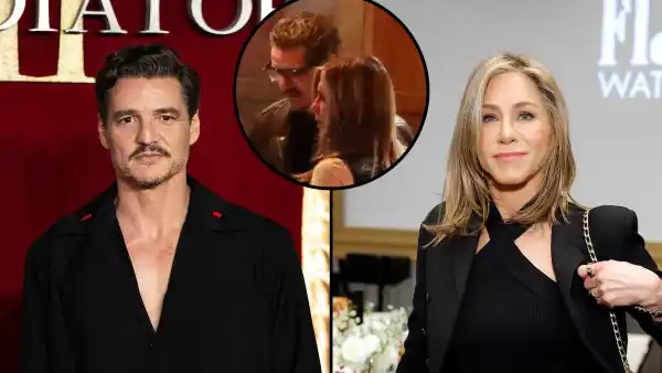 Pedro Pascal and Jennifer Aniston Grab Dinner With Friends