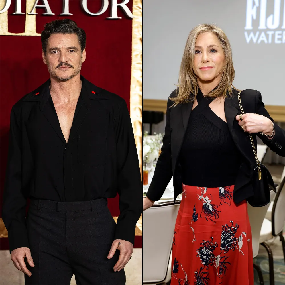 Pedro Pascal and Jennifer Aniston Grab Dinner With Friends