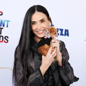 Pilaf the Dog Congratulates Demi Moore After Oscars Loss