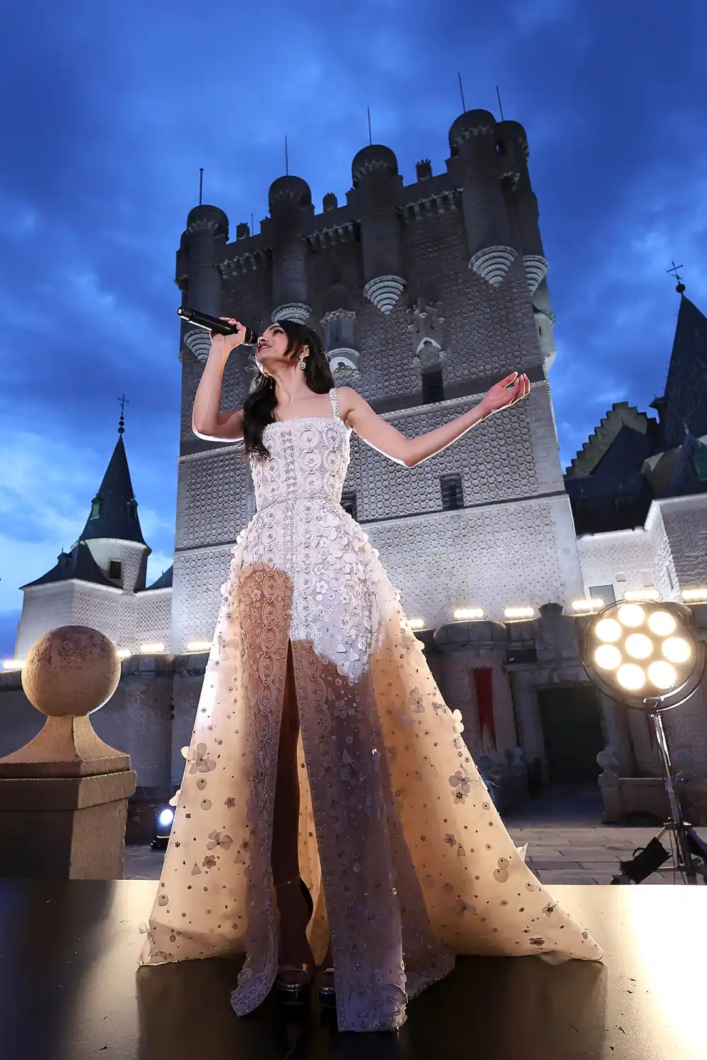 Rachel Zegler Has Princess Moment in White Ballgown