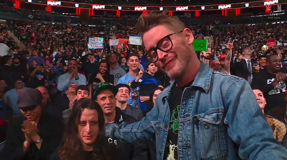 Rory Culkin Makes Rare Appearance With Brother Macaulay at WWE Raw in NYC 3