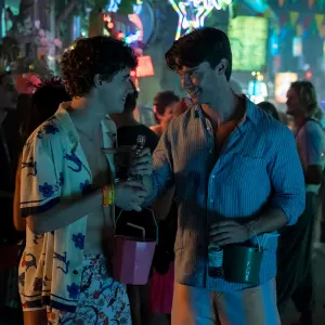 Sam Nivola and Patrick Schwarzenegger Filmed Different Takes of Incestous White Lotus Kiss