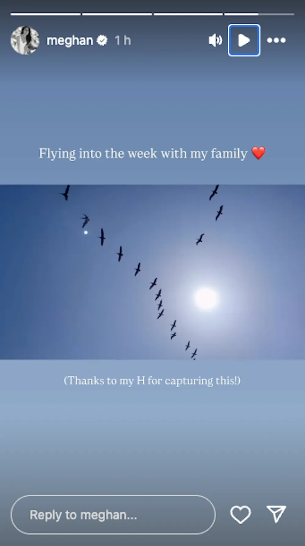 Meghan Markle's Instagram Story