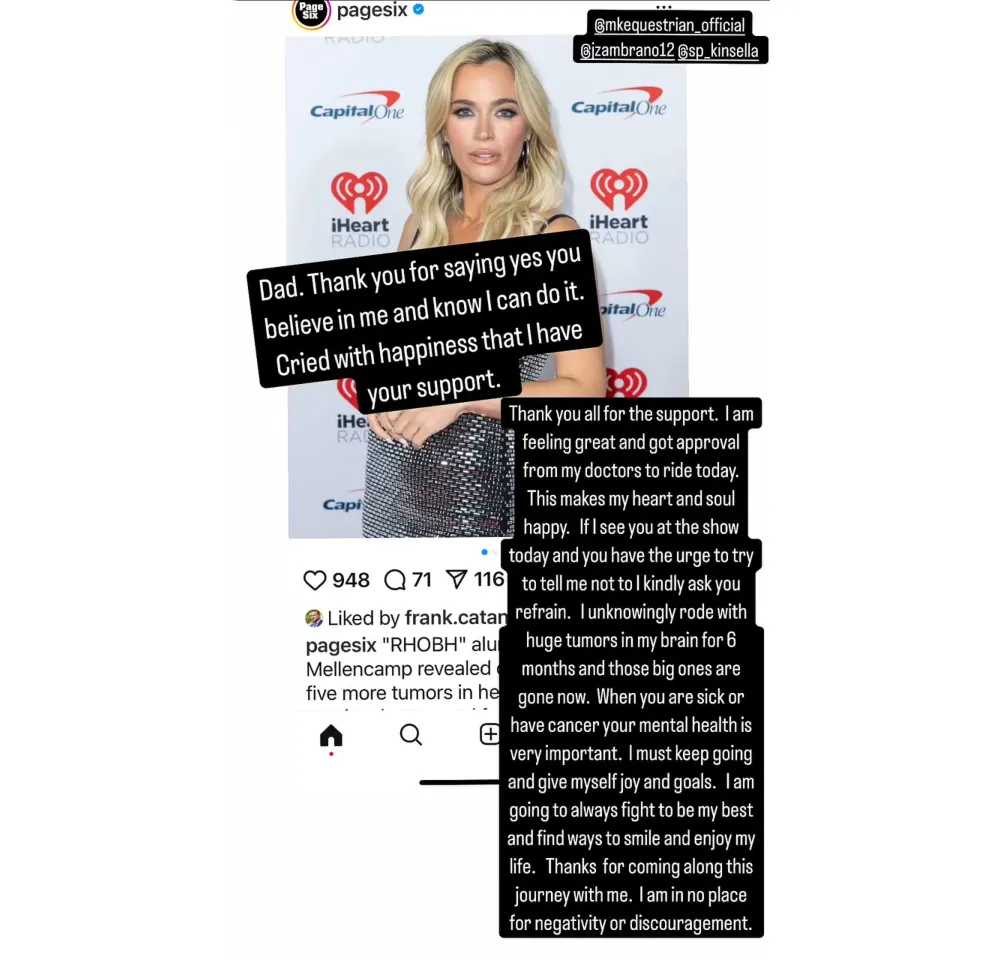 Teddi Mellencamp &lsquo;Cried&rsquo; Knowing She Has Dad John Mellencamp&rsquo;s Support Amid Brain Tumors