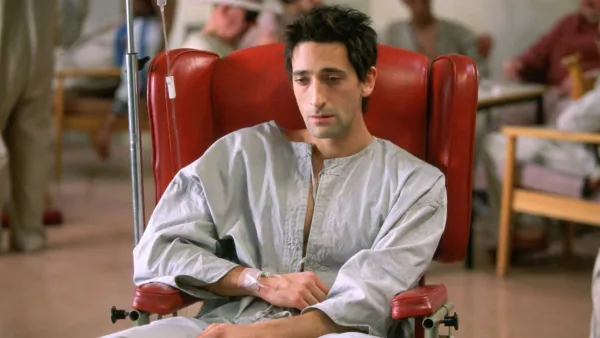 Adrien Brody sits down in The Jacket.