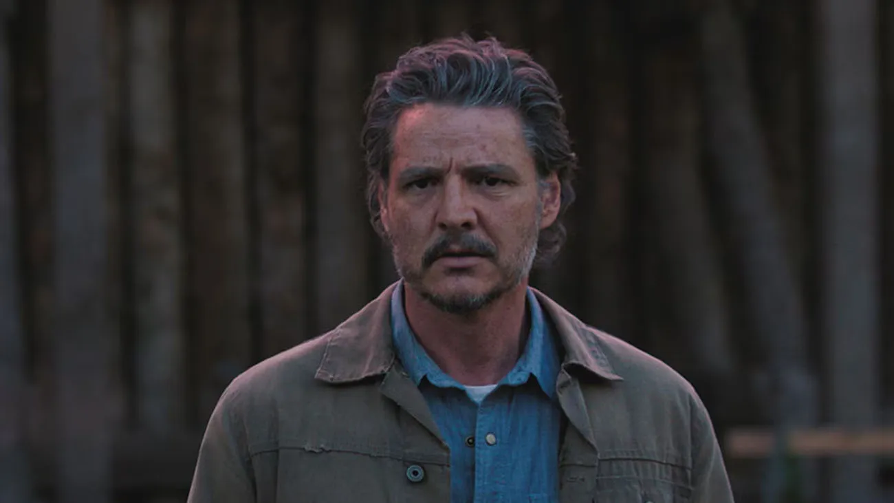 Pedro Pascal stares ahead in The Last of Us Season 2.