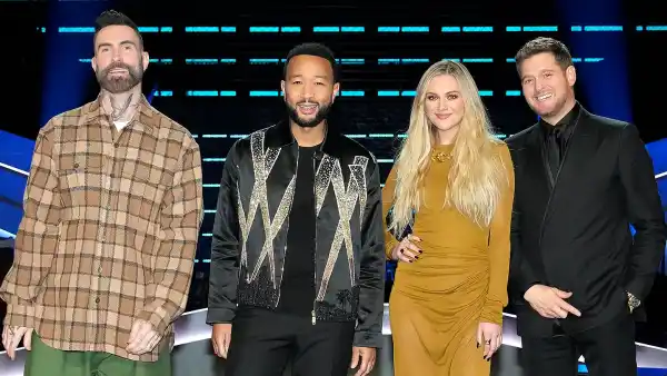 The Voices Adam Levine and Michael Buble Fight Over John Legends Singer