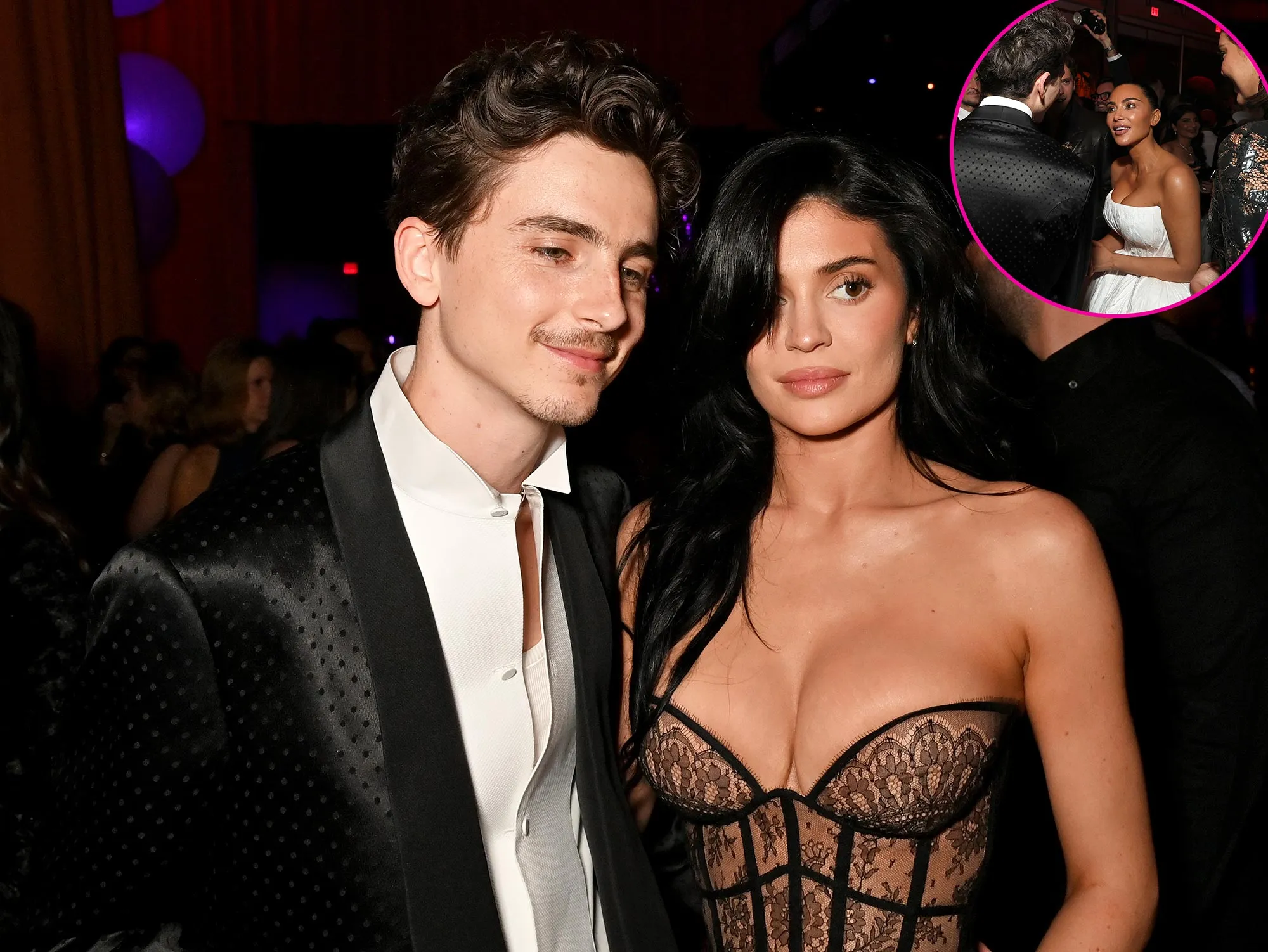 Timothee Chalamet Bonds With Kylie Jenners Siblings at 2025 Oscars After Party