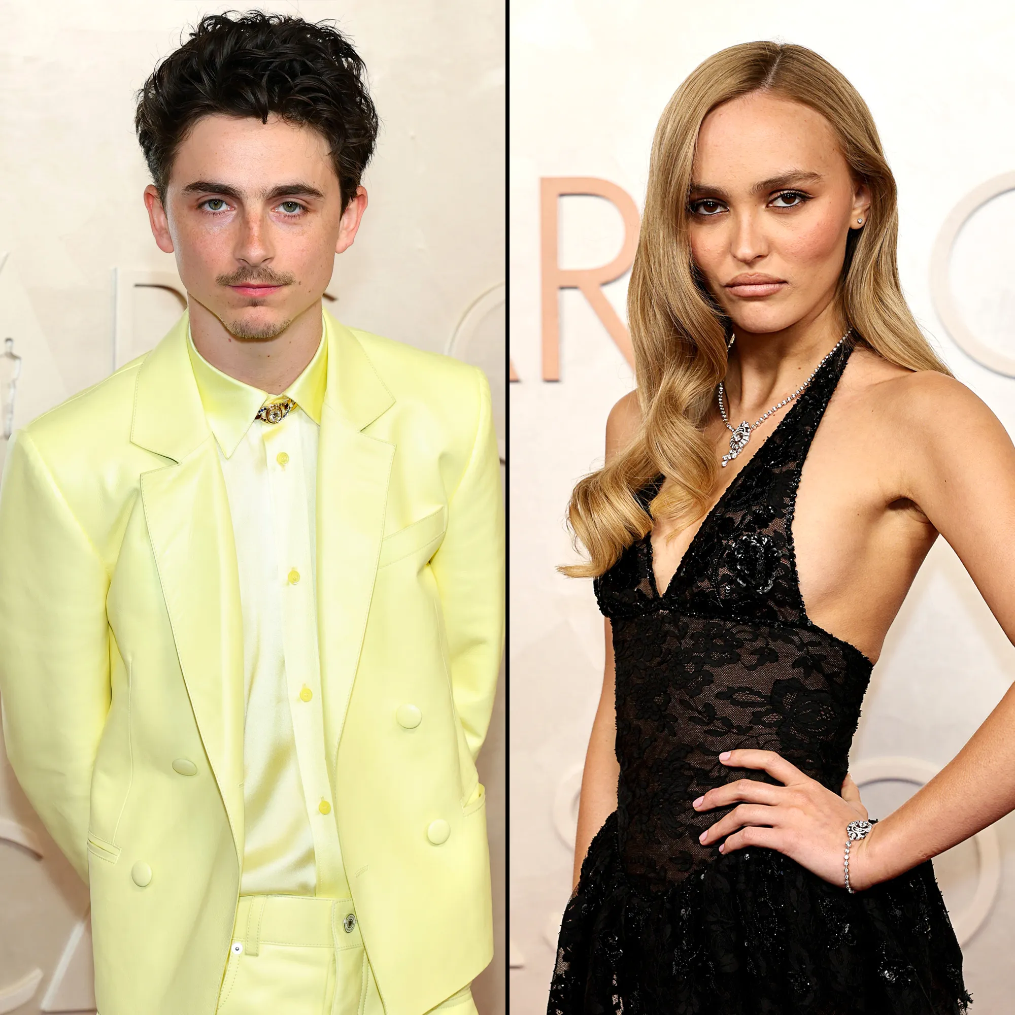 Timothee Chalamet and Lily Rose Depp Exes Reunite at 2025 Oscars