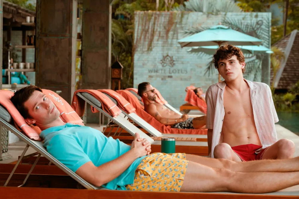 White Lotus Sam Nivola Says Filming Incest Scene With Patrick Schwarzenegger