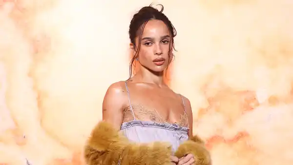 Zoe Kravitz Bares Her Nipples in Sheer Dress at Paris Fashion Week