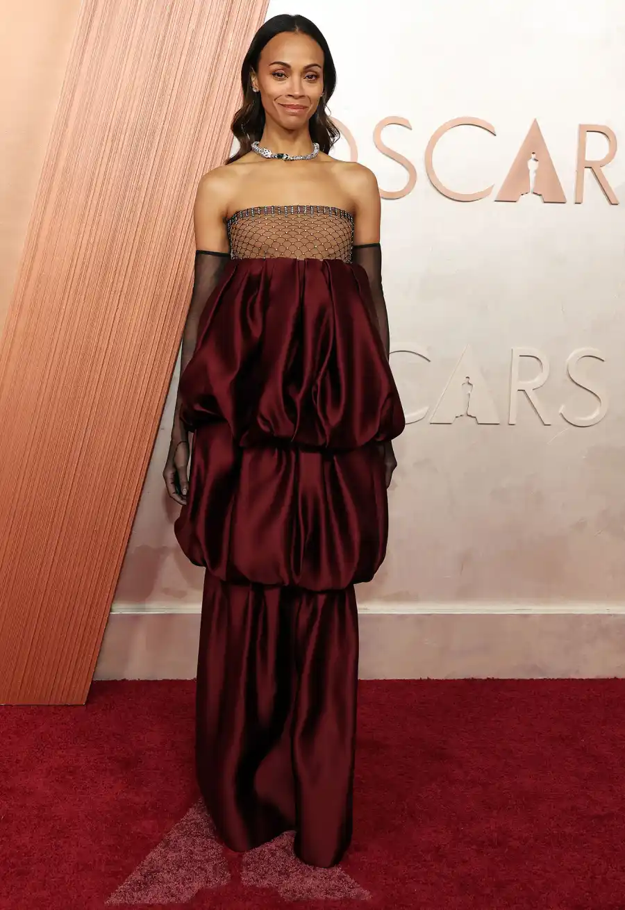 Zoe Saldana 97th Annual Oscars 2025 Red Carpet Arrivals