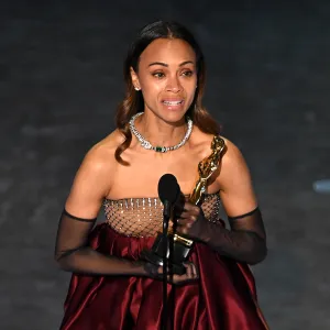 FEATURE Zoe Saldana Oscars 2025 Best Supporting Actress Winner