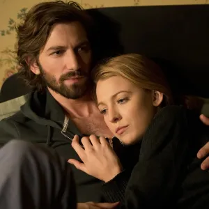 Blake Lively and Michiel Huisman embrace in 'The Age of Adaline.'