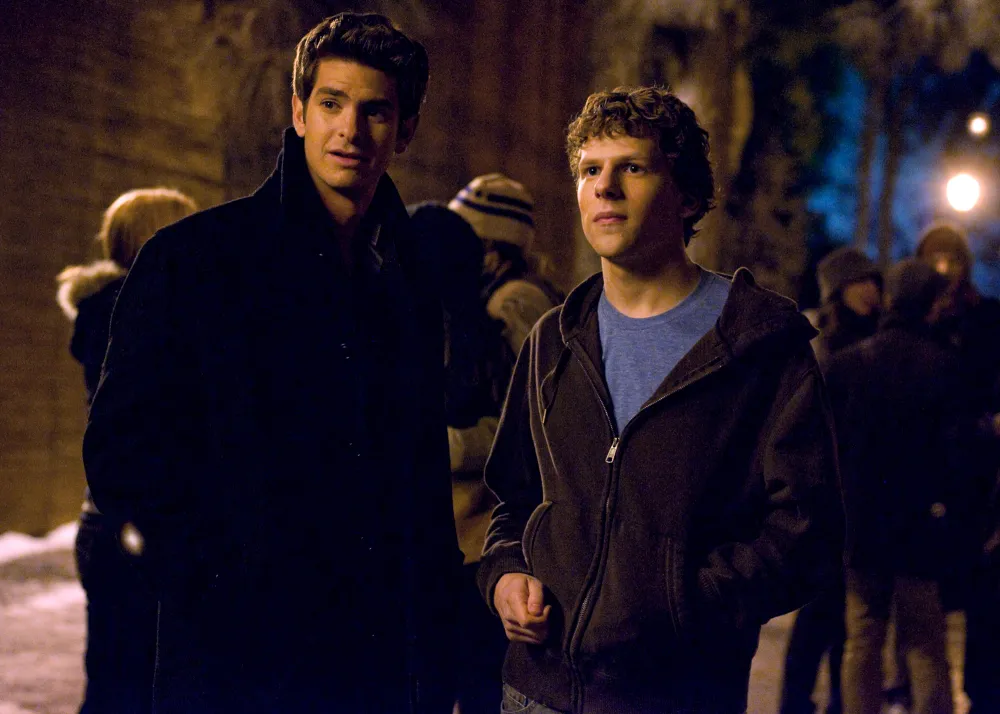 The Social Network Andrew Garfield and Jesse Eisenberg Reunite at the 2025 Vanity Fair Oscar Party