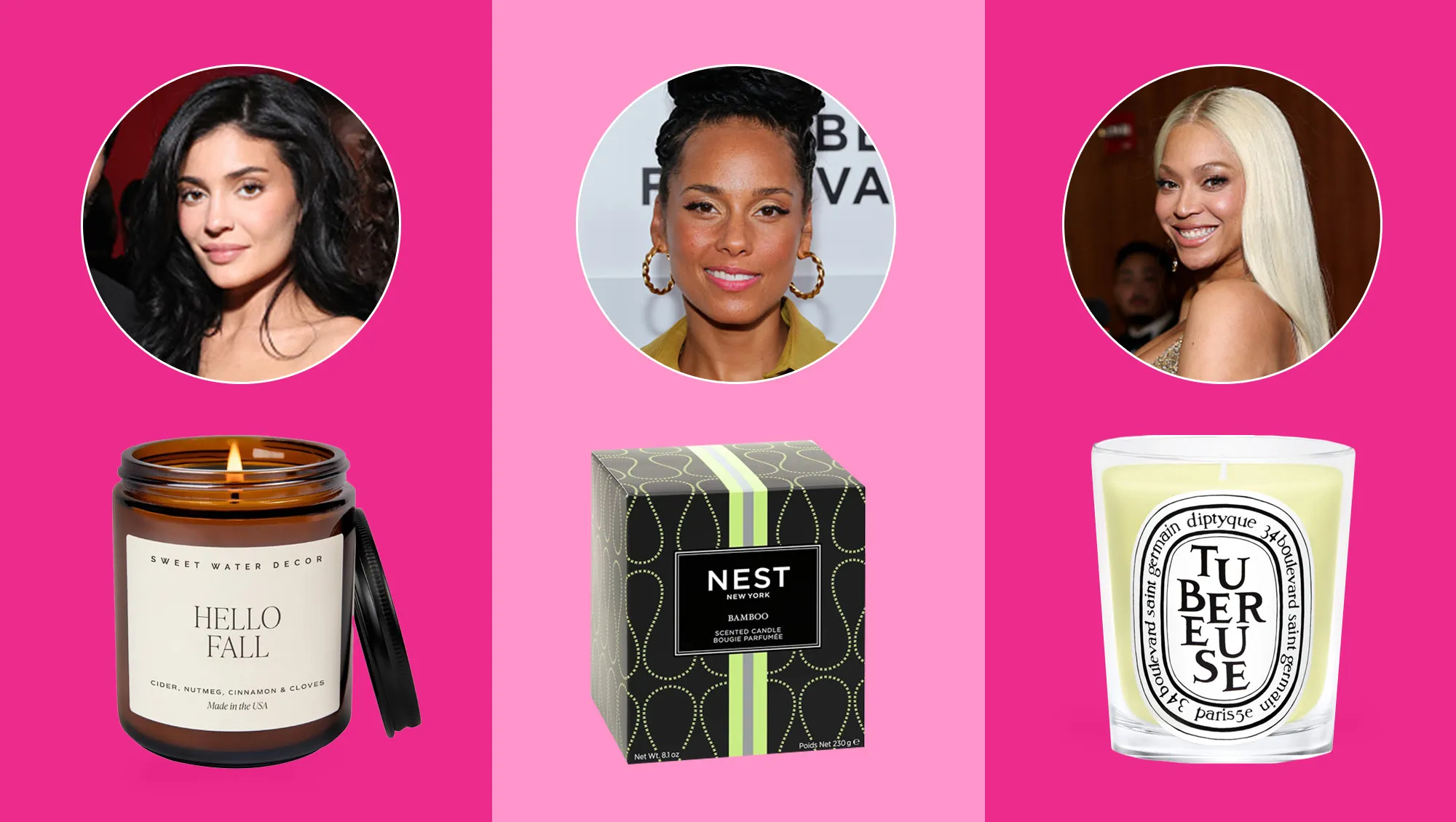 Celebs favorite candles: Kylie Jenner, Alicia Keys, Beyonce