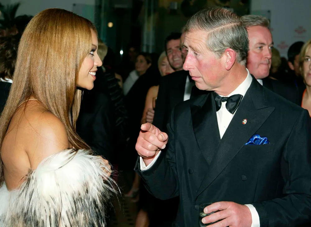 King Charles and Beyonce in 2003