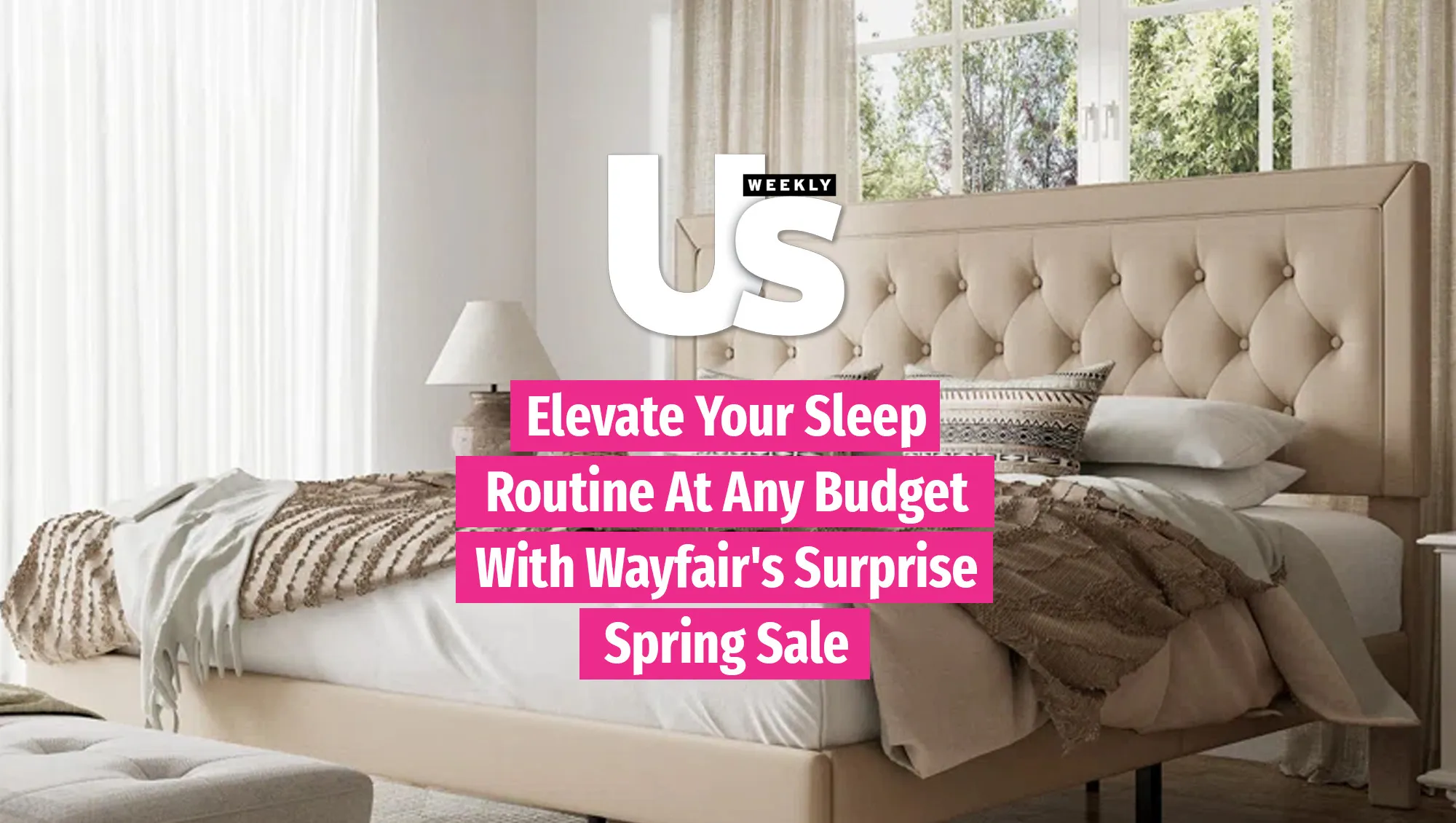 Bed/Luxury Handbag Shopping Feature