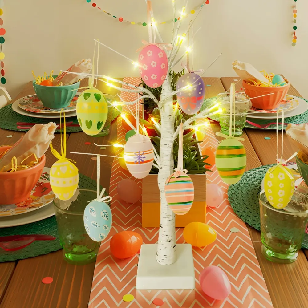 Light-Up Easter Egg tree