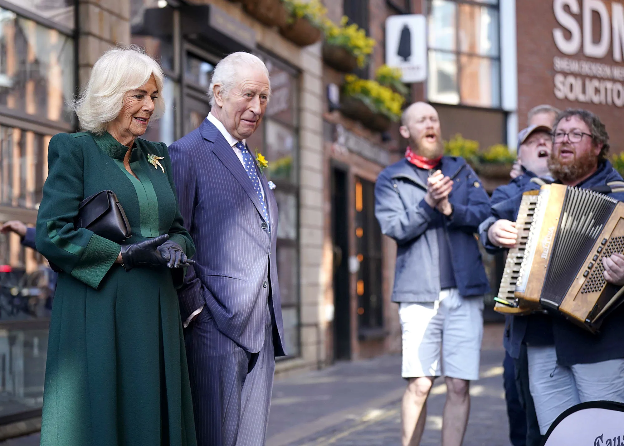 King Charles III and Queen Camilla are Serenaded by Musicians During Surprise Northern Ireland Trip