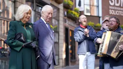 King Charles III and Queen Camilla are Serenaded by Musicians During Surprise Northern Ireland Trip