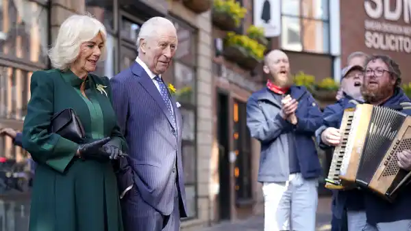 King Charles III and Queen Camilla are Serenaded by Musicians During Surprise Northern Ireland Trip