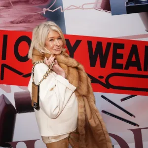Martha Stewart attends I Only Wear MAC Event at MAC Soho on February 06, 2025 in New York City