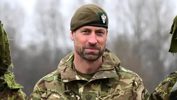 Prince William Dons Full Military Fatigues While Visiting British Troops in Estonia