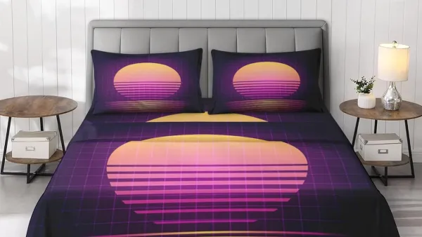 Sunset bedding