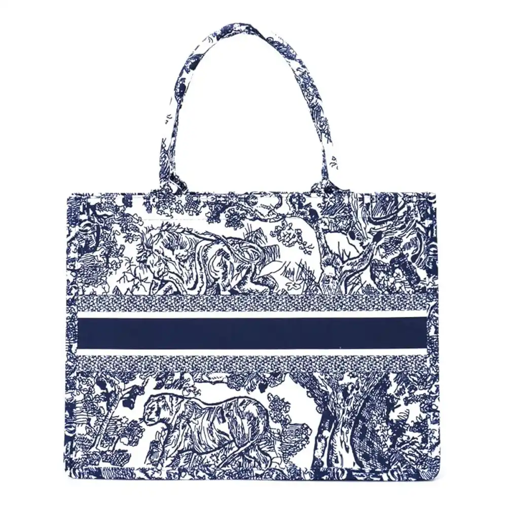 FENGJINRUHUA Luxury Jacquard Tote Bag