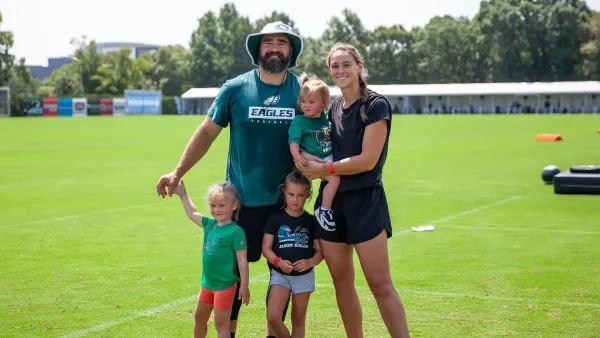 Kylie Kelce Thinks She Knows Why The Universe Blessed Husband Jason Kelce With 4 Daughters