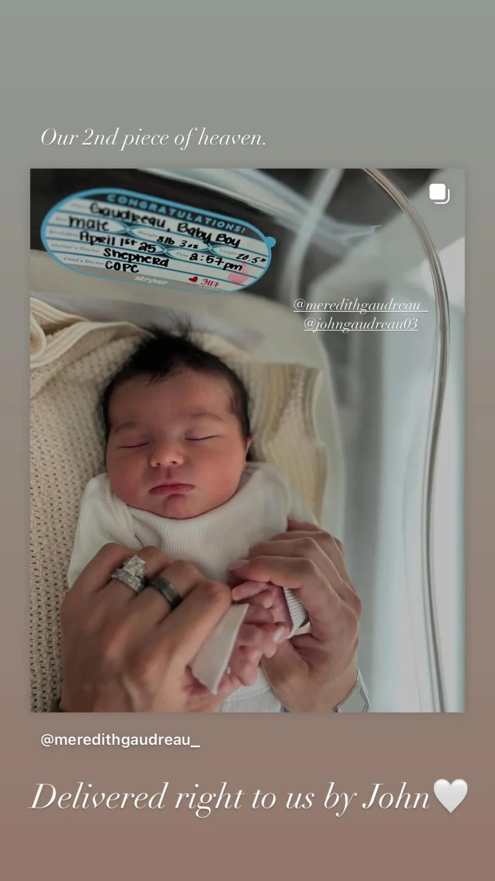 How the Gaudreau Family Reacted to the Birth of Late Johnny Gaudreaus Son Carter