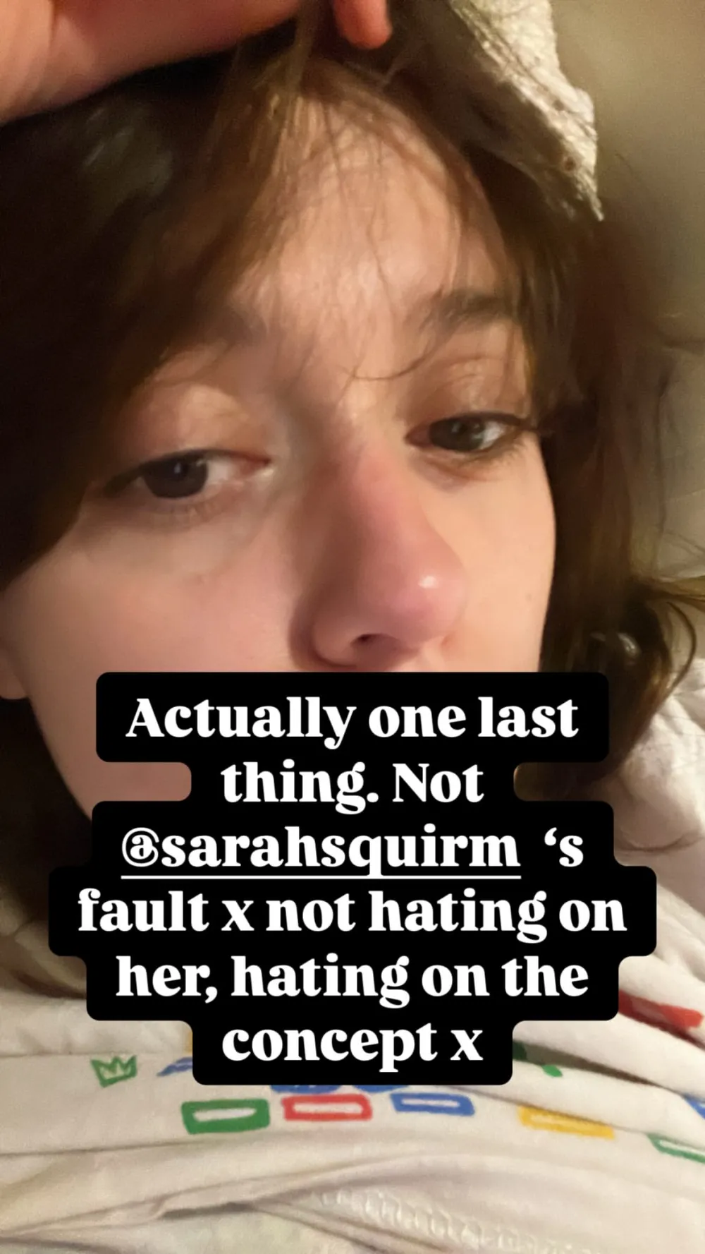 Aimee Lou Wood's Instagram Story