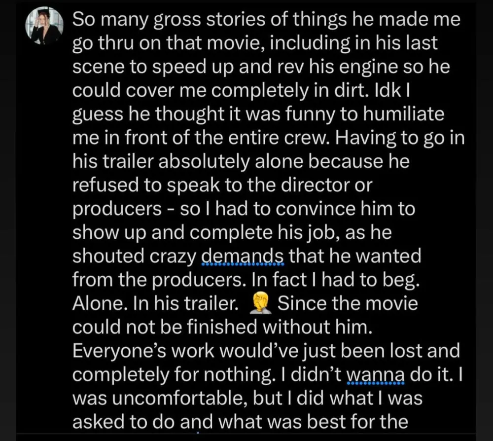 Bella Thorne Claims Mickey Rourke Took a Metal Grinder to Her Genitals in Set Incident Worst Experience 669