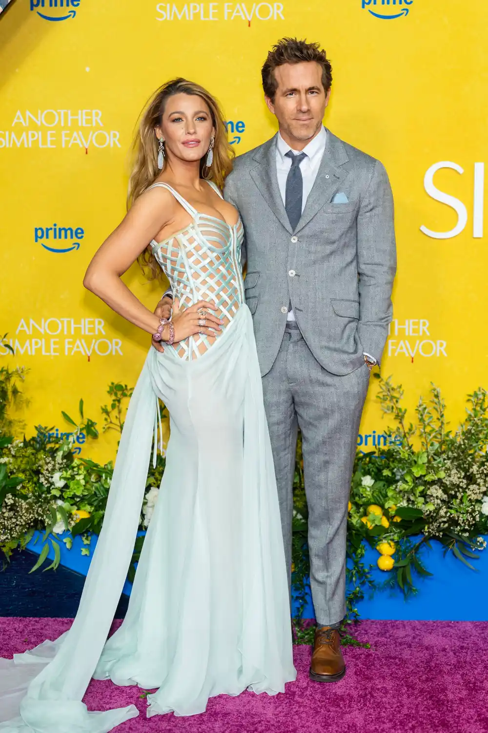 Blake Lively Poses for Family Photo With Mom Niece at A Simple Favor Premiere