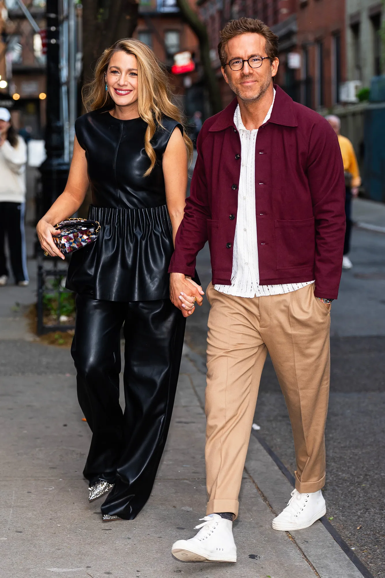 Blake Lively Ryan Reynolds Step Out Hand in Hand Amid It Ends With Us Battle