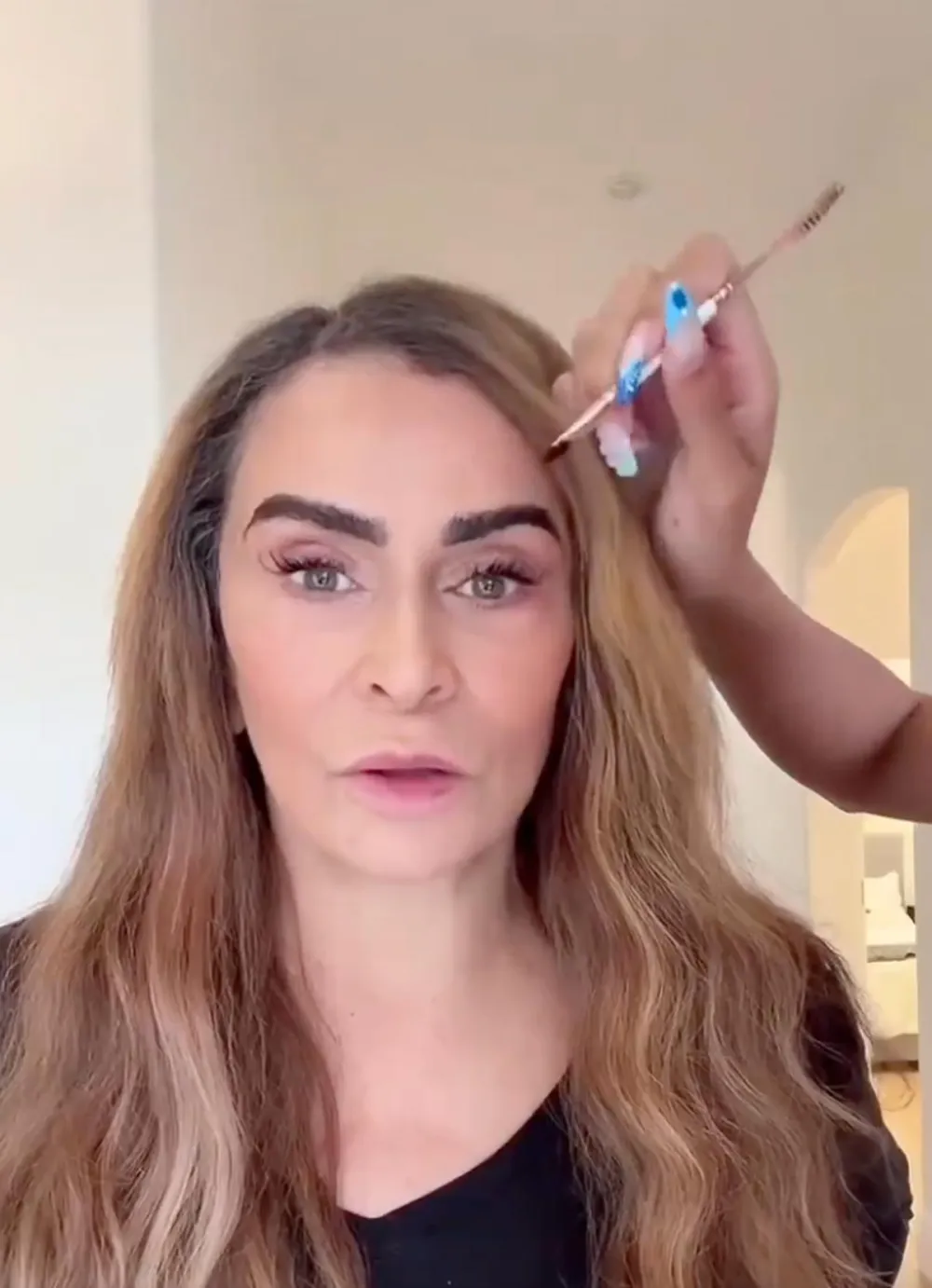 Blue Ivy Helps Tint Tina Knowles Eyebrows