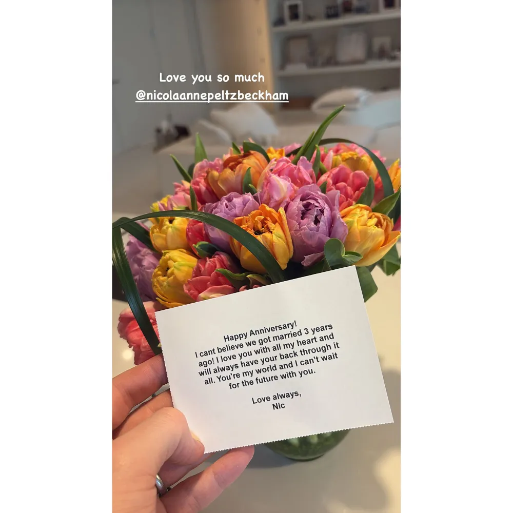 Brooklyn Beckham Shares Anniversary Gift From In Laws 1