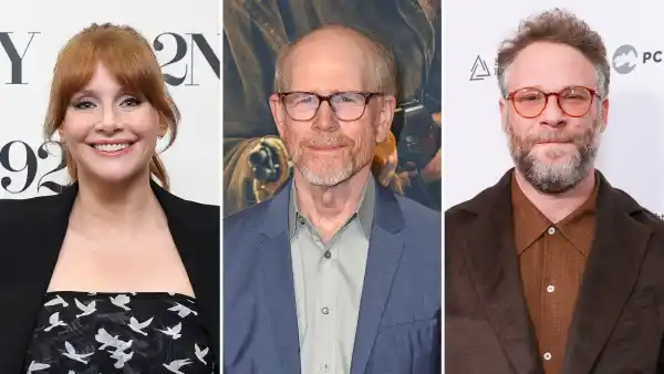 Bryce Dallas Howard Was So Nervous for Dad Ron Howard s The Studio Scene Where He Pushed Seth Rogen