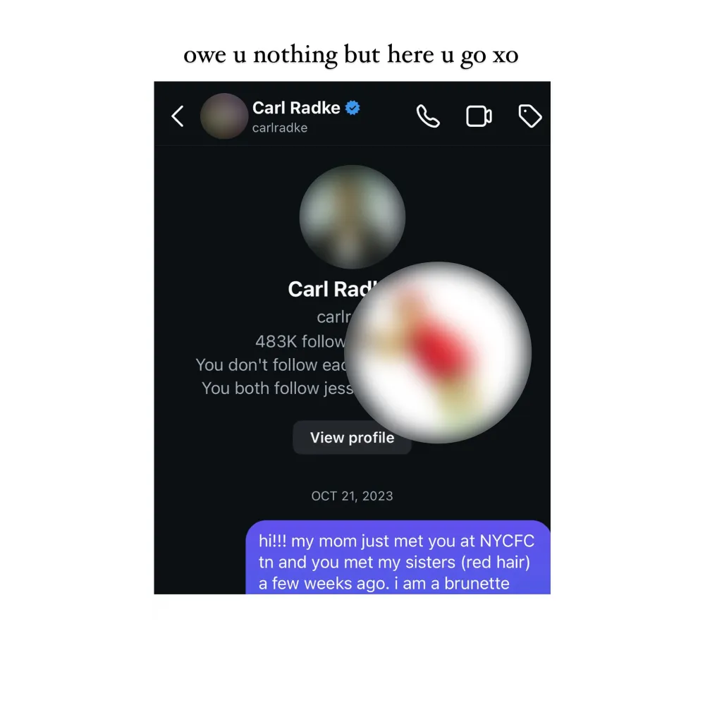 Carl Radke s Summer House Flame Lil Aronoff Clarifies Timeline Shows Receipts of Her DMs