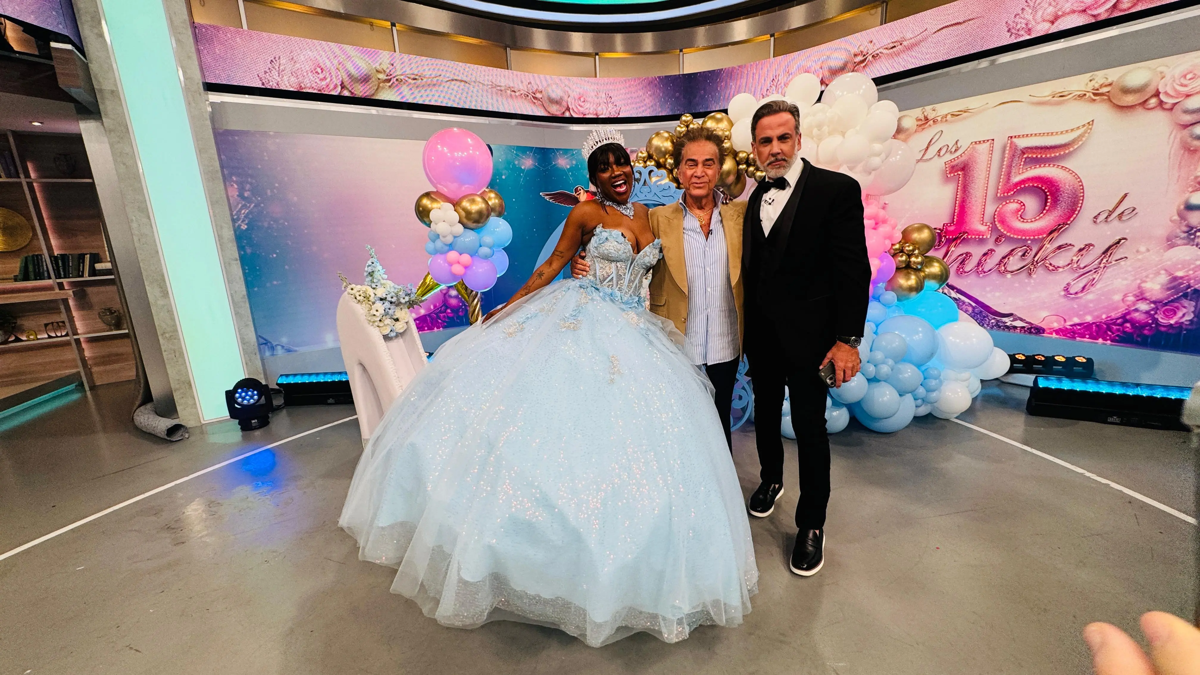 Chiki Bombon, José Luis Rodríguez El Puma y Carlos Ponce