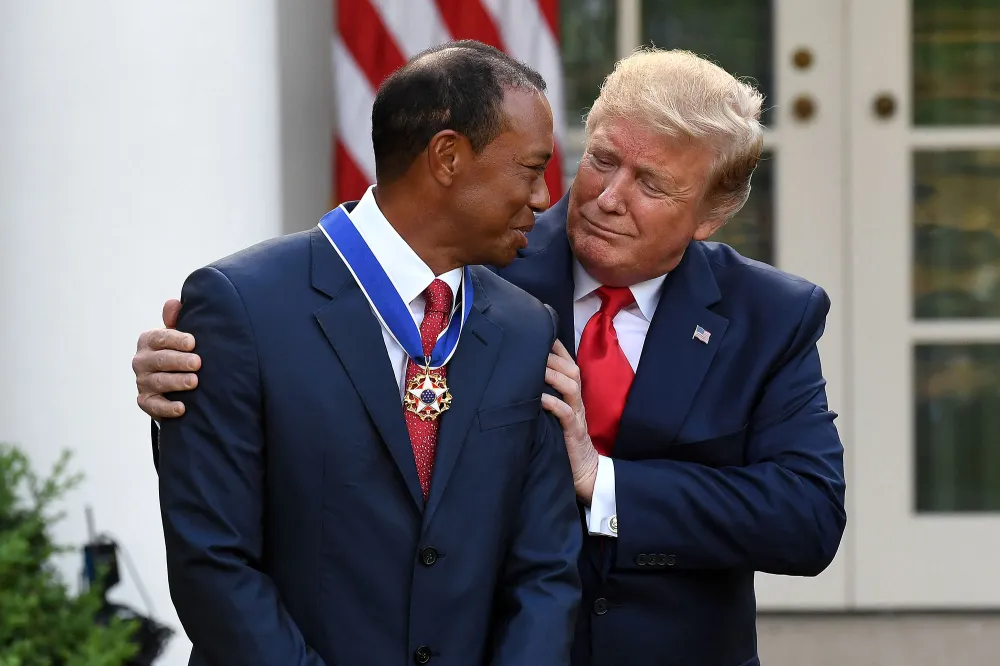 Donald Trump Approves of Tiger Woods and Vanessa Trump Relationship Tiger Woods and Donald Trump
