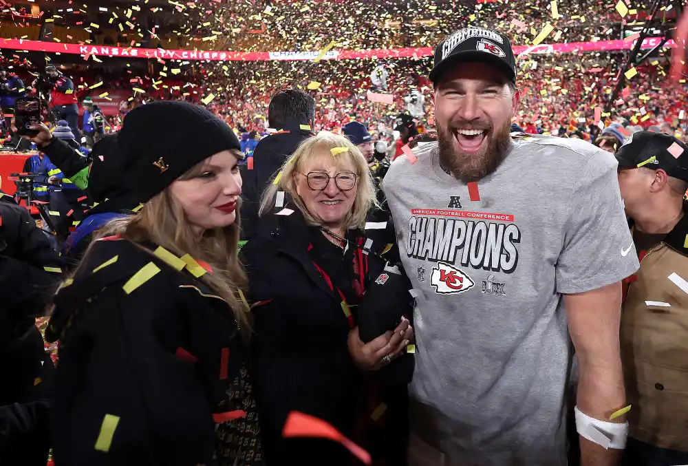 Donna Kelce Likes Comment About Travis Kelce Making a Wonderful Father Taylor Swift