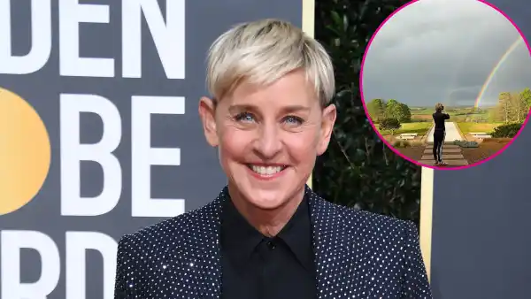Ellen DeGeneres Shows Off Rainbow After Moving to England